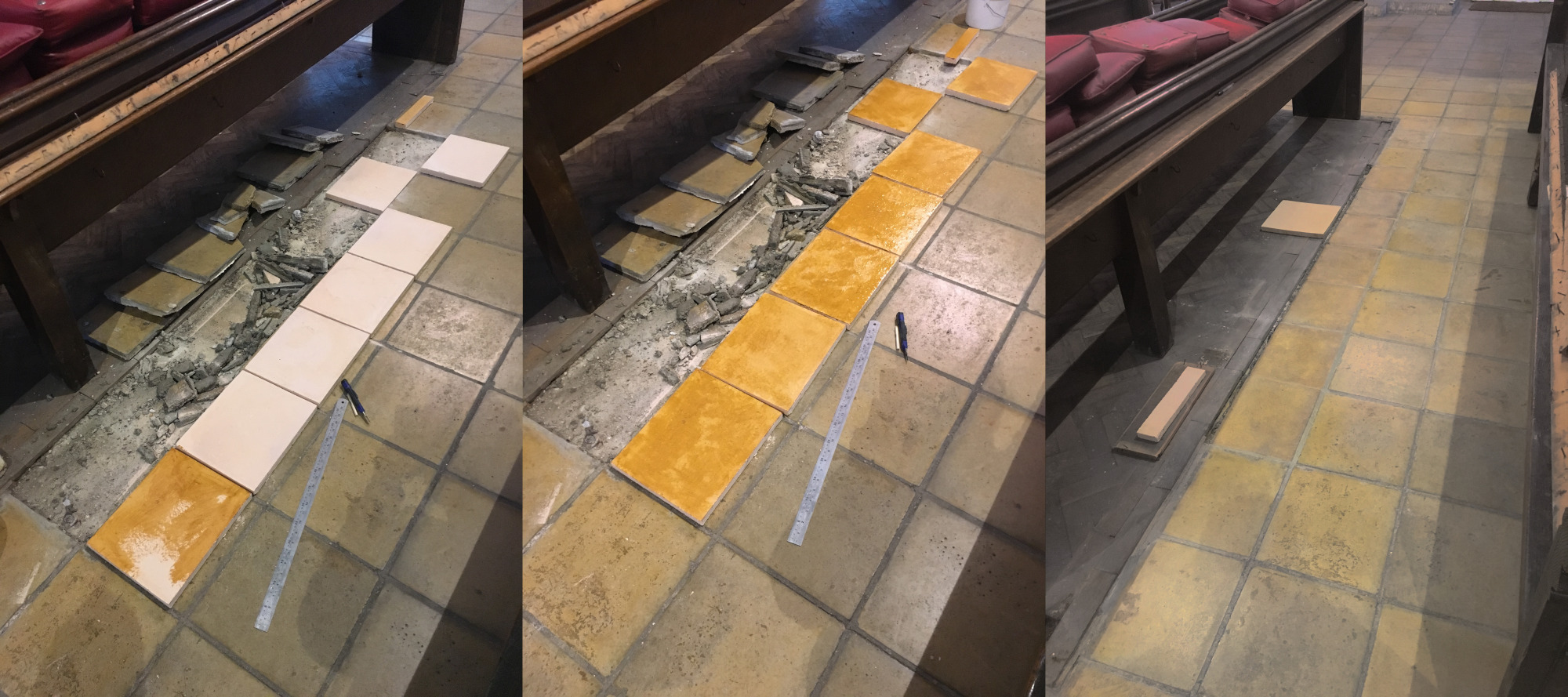 pamment Church floor restoration